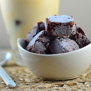 Frozen Chocolate and Hemp Brownie Bites