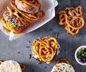Funnel Cake Ice-Cream Sandwiches