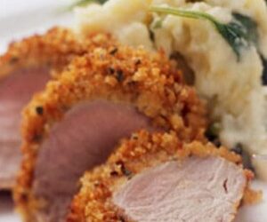 Roasted Pork Tenderloin with Sage Corn Bread Crust
