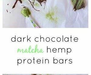 Dark Chocolate Matcha Hemp Protein Bars