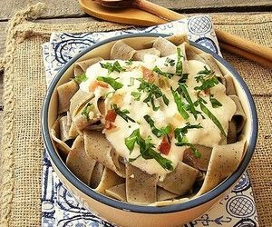 Hemp Pasta Alfredo