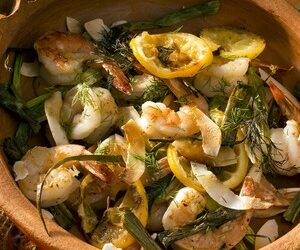 Cannabis-Infused Coconut Roasted Citrus Shrimp