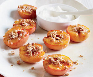 Honey-Roasted Apricots with Amaretti Cookies