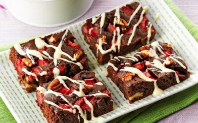 Strawberry Fudge Brownies