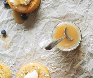 Buttermilk Cakes with Honey Caramel