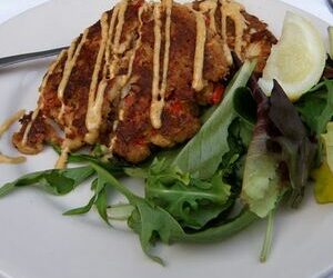 Lobster and Crab Cakes with Chipotle Remoulade